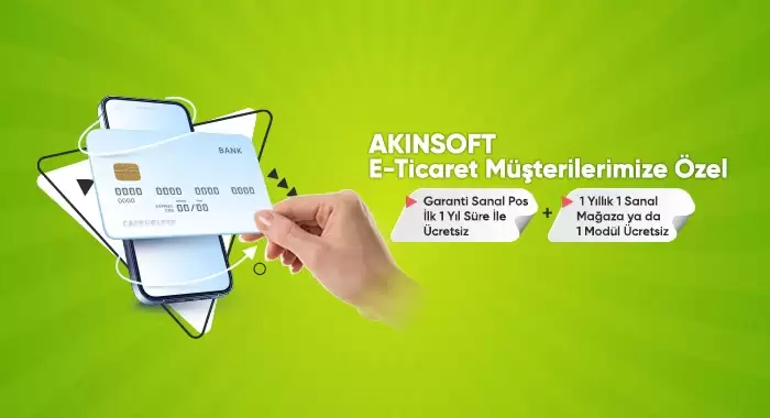 Akınsoft Ücretsiz Garanti Sanal Pos +1 Sm Ya Da Modül