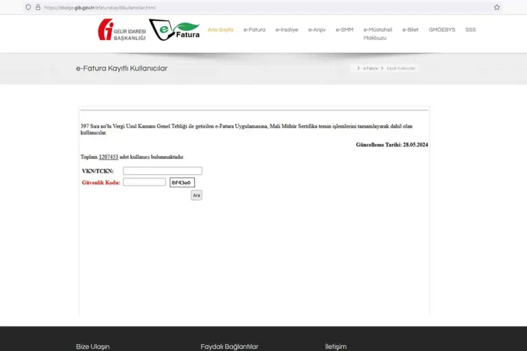 E-Fatura Mükellefi Sorgulama Nasıl Yapılır ?