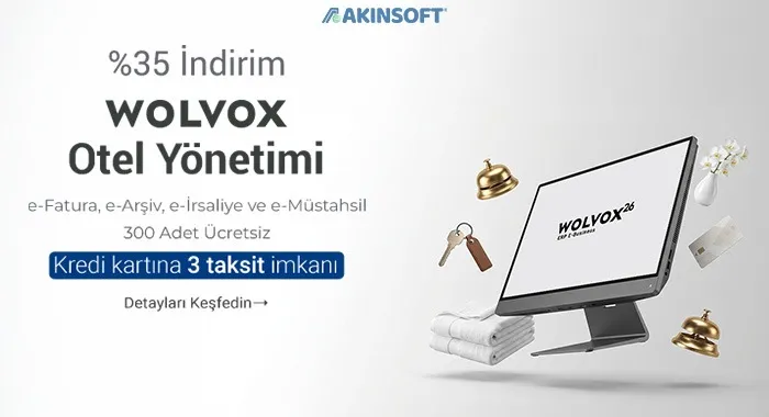 Wolvox Otel Programı Kampanyası İndirim