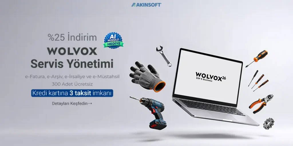 Akınsoft Servis Yönetimi Kampanyası Indirim + Ai Modülü Hediye