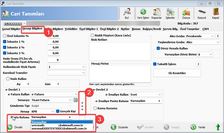 Wolvox Erp Posta Kutusu Ayarları