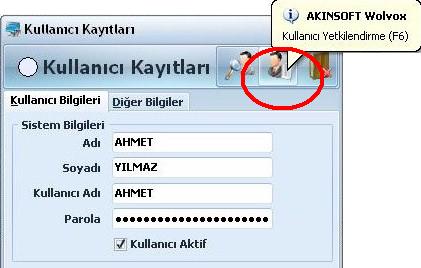 Kullanıcı Yetkileri